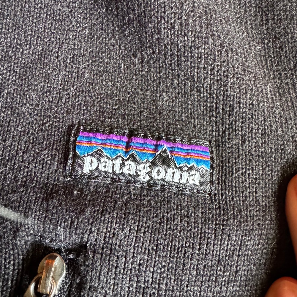 Patagonia Better Sweater 1/4 Zip Fleece Pullover Mens Large Black - Picture 3 of 9